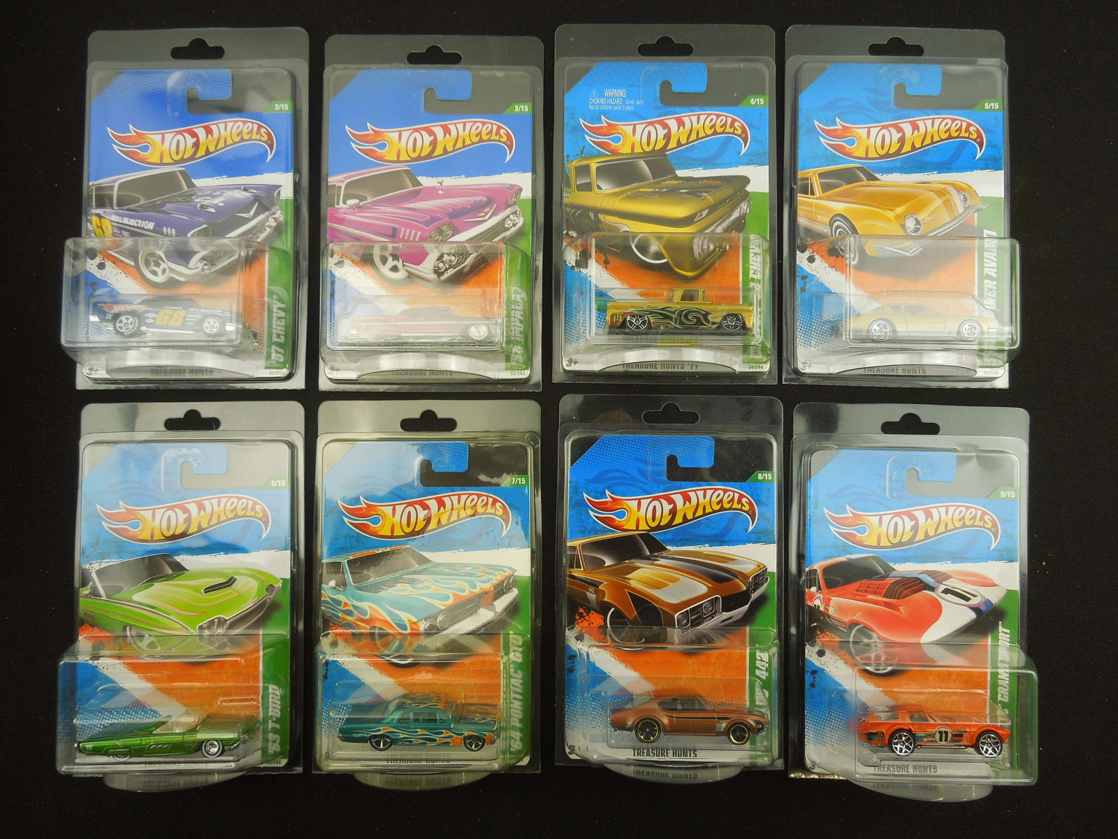 Partial 2011 Treasure Hunt Set , Cars 2 though 15 (52-64), Missing #51 (1 of 2)