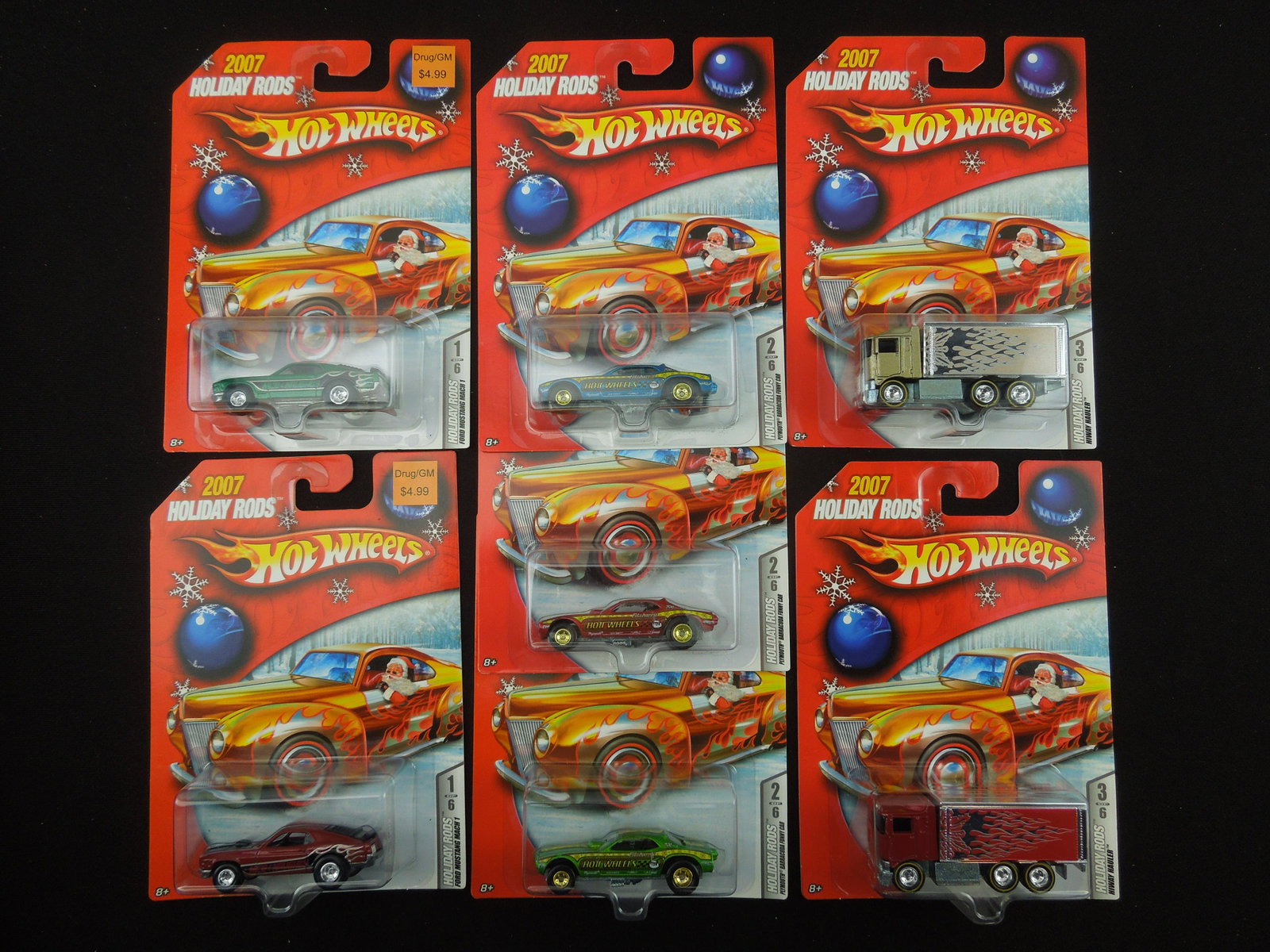 Complete 2007 Holiday Rods Series with Color Variations (12 cars): Complete 2007 Holiday Rods Series with Color Variations (12 cars)