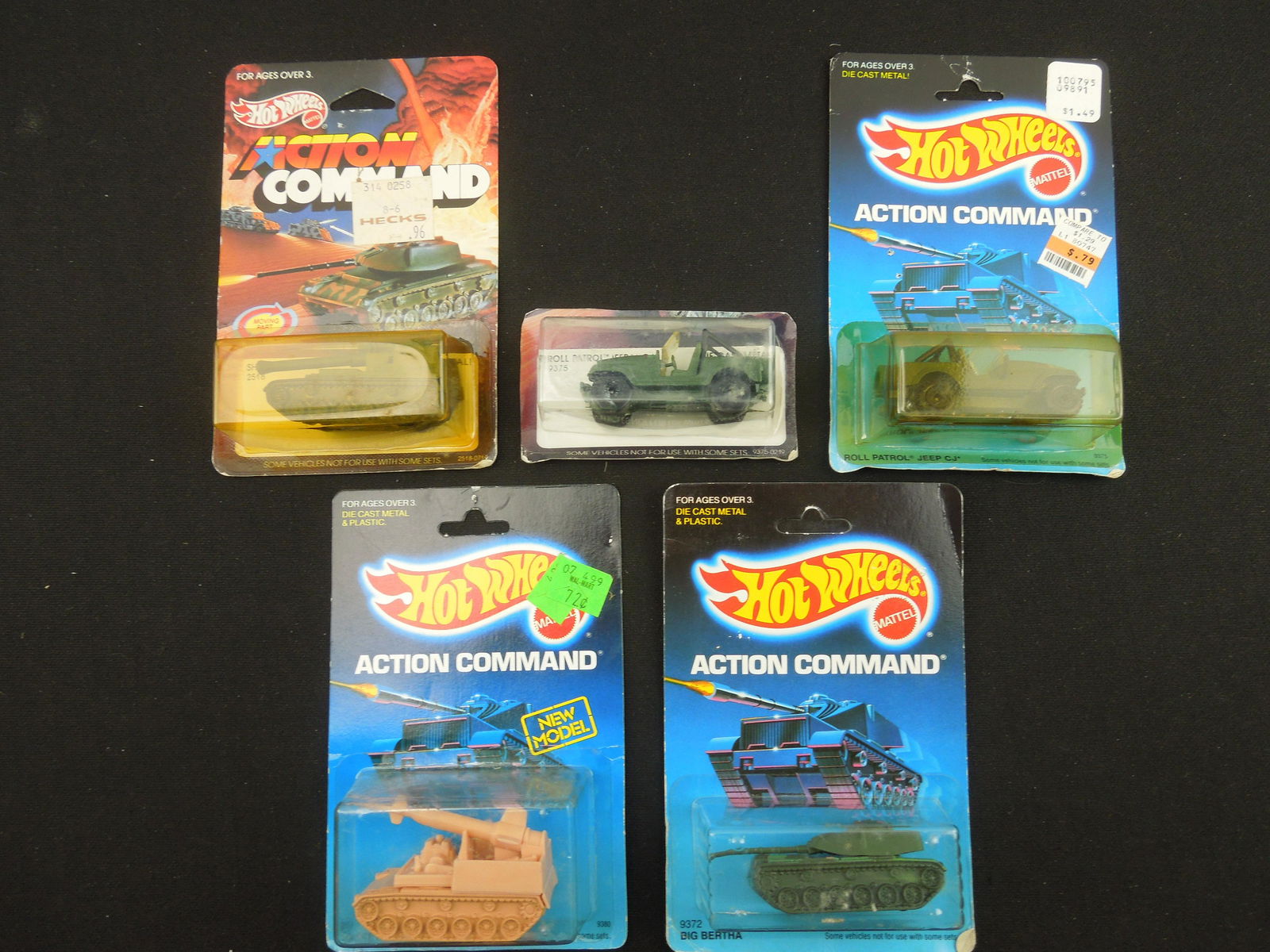 Lot of 9 Various Action Command Vehicles (1 of 2)