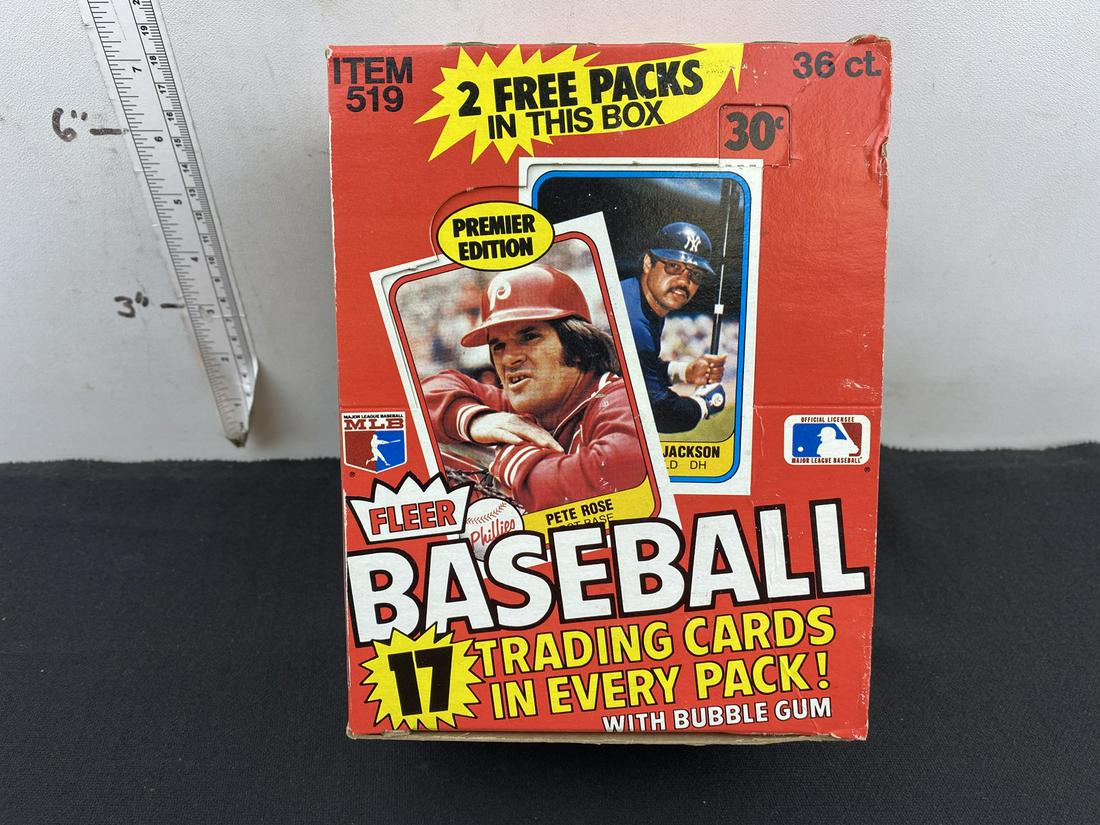 1981 Fleer Baseball Unopened Box  - 38 packs (1 of 2)