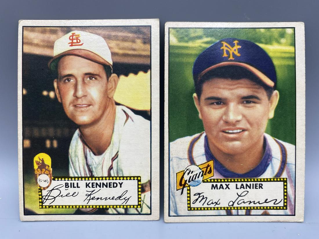 1952 Topps Bill Kennedy #102 & Max Lanier #101 (1 of 2)