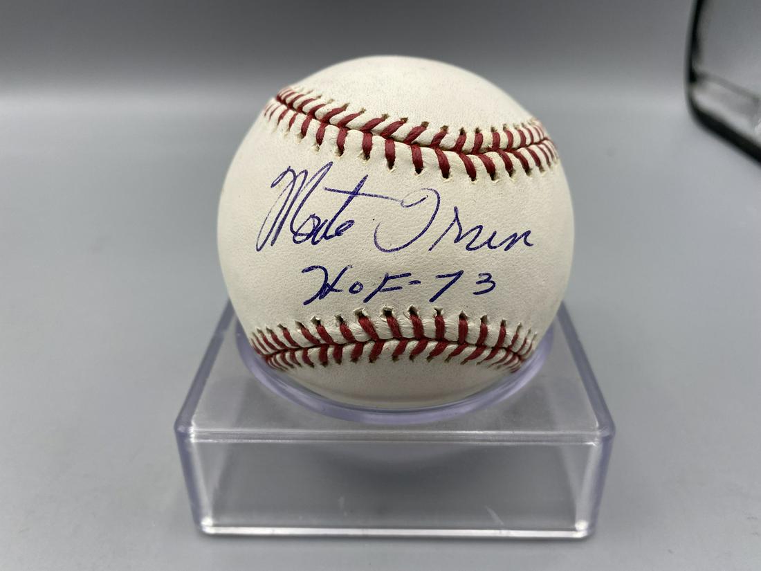 Monte Irvin Official Major League Signed Baseball - HOF 73 Inscription (1 of 2)