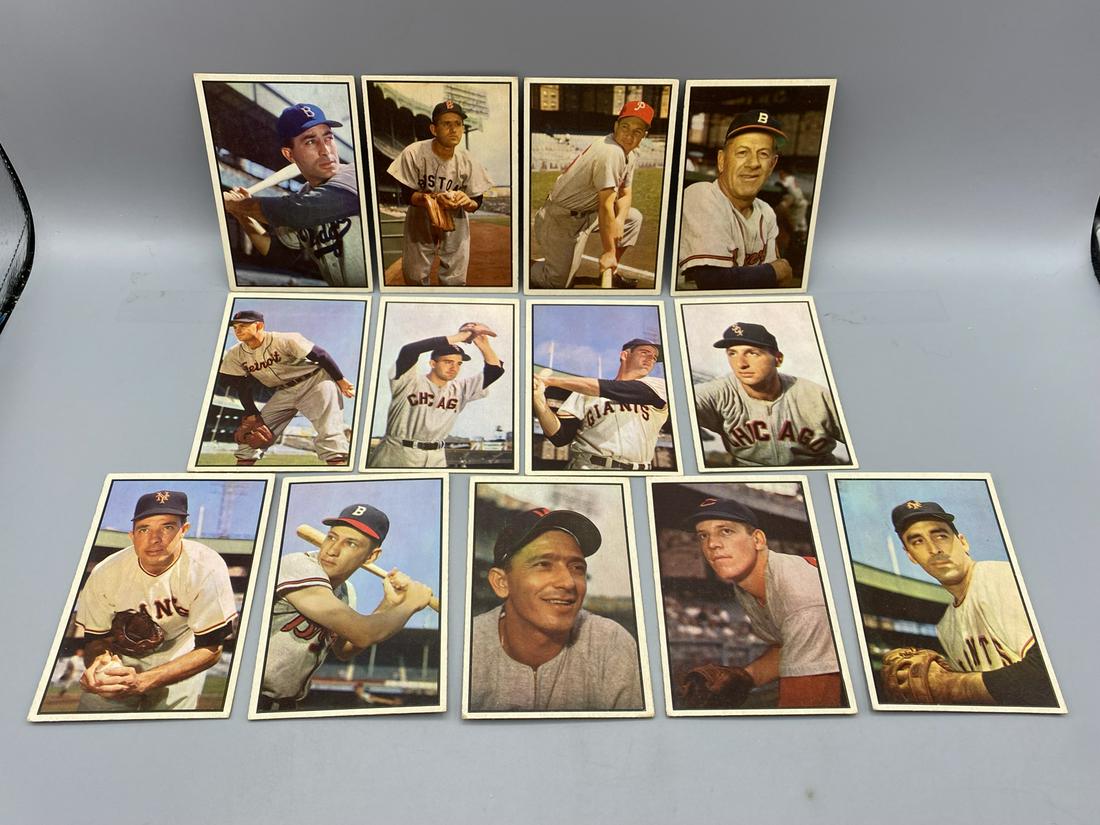 1953 Bowman Color Baseball Lot of 13 - Varying Conditions (1 of 2)