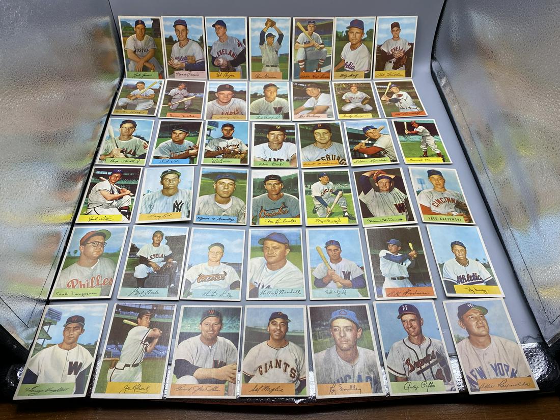 1954 Bowman Baseball Partial Set w/some semi-stars- 97 Cards - Low to Mid Grade Condition (1 of 16)
