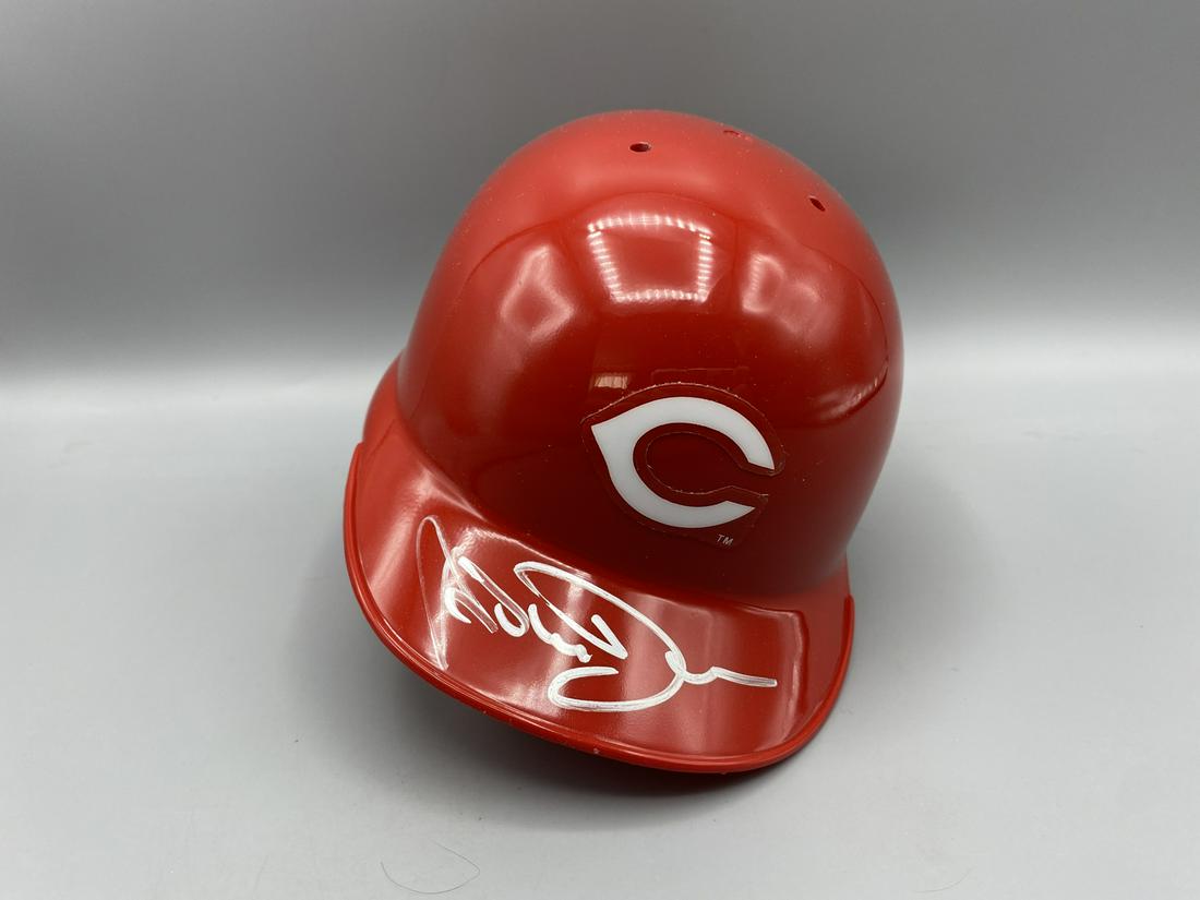 2002 Topps Reserve Adam Dunn Signed Mini-Helmet #864/975 - Topps COA Hologram - With Display Case: 2002 Topps Reserve Adam Dunn Signed Mini-Helmet #864/975 - Topps COA Hologram - With Display Case