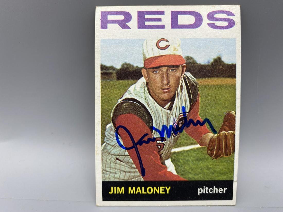 1964 Topps Jim Maloney #420  - Autographed - No COA (1 of 2)