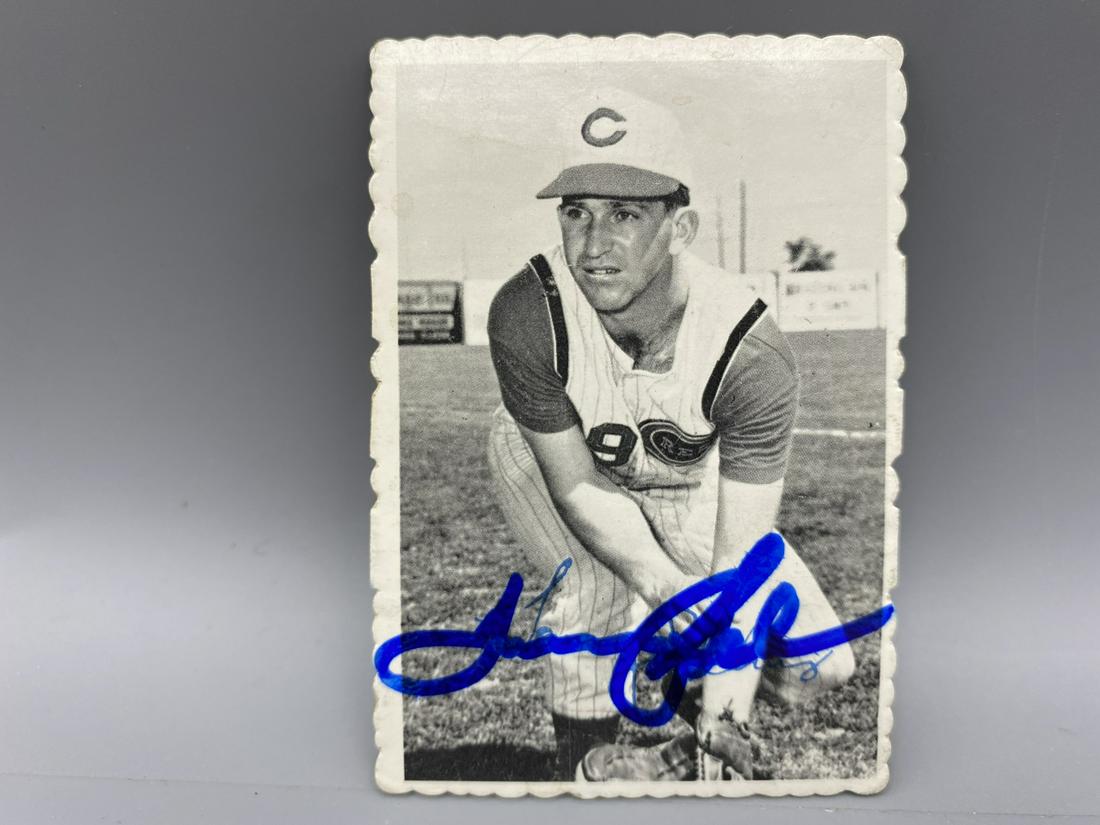 1969 Topps Deckle Edge Tommy Helms #20 - Autographed - No COA: 1969 Topps Deckle Edge Tommy Helms #20 - Autographed - No COA