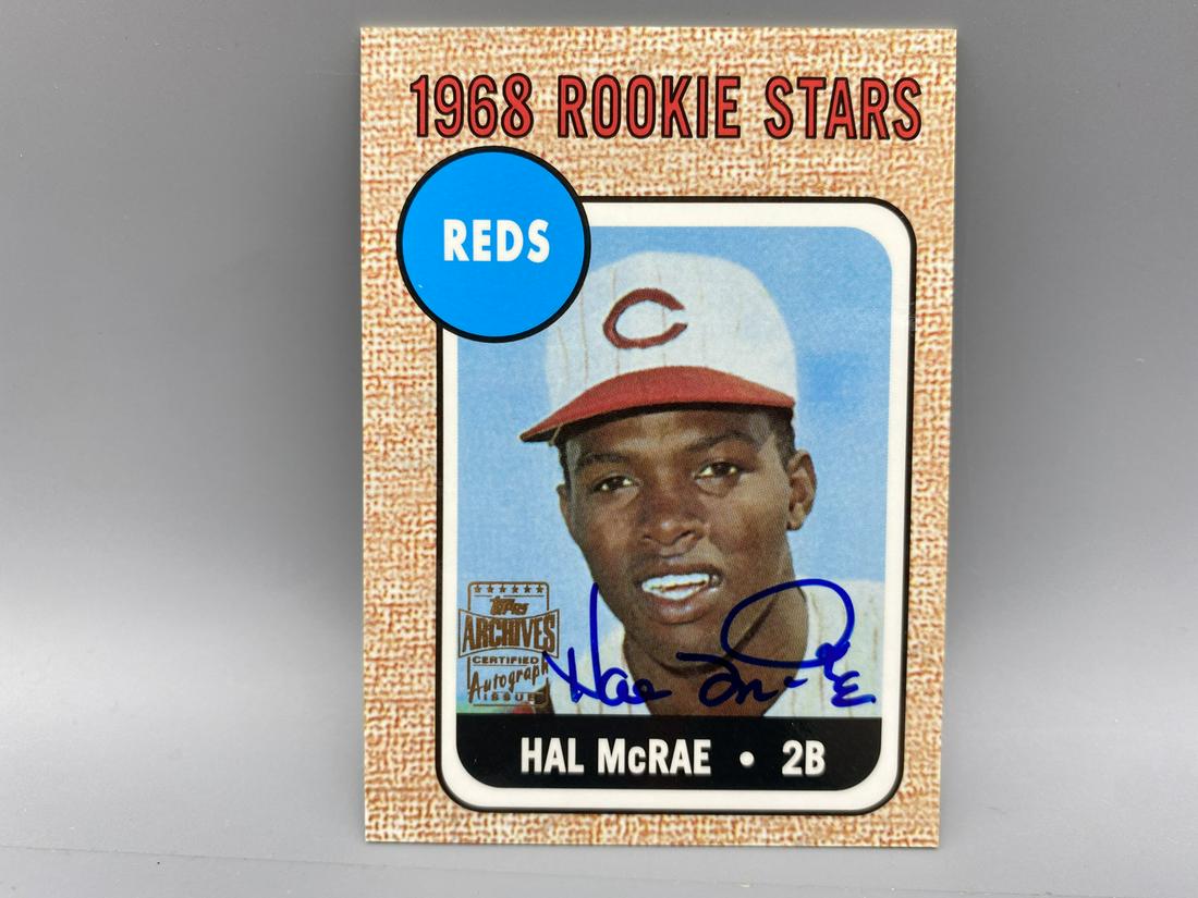 2001 Topps Archives Hal McRae Auto #384 (1 of 2)
