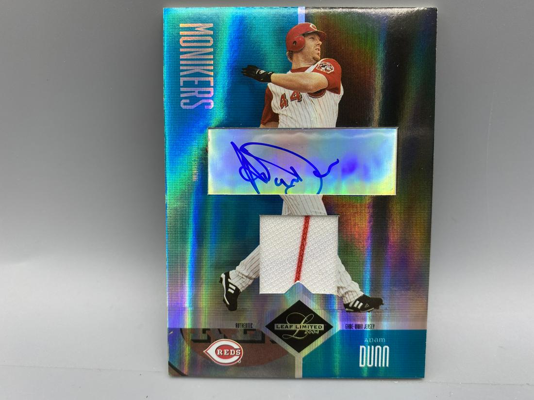 2003 Leaf Limited Adam Dunn Patch Auto #47/50 (1 of 2)
