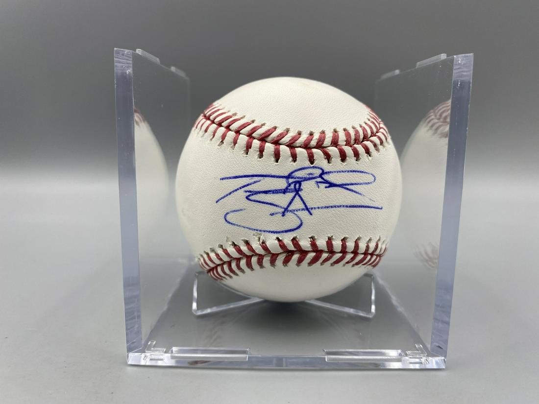 Tony Renda Signed OMLB Baseball - MLB Authentication (1 of 3)