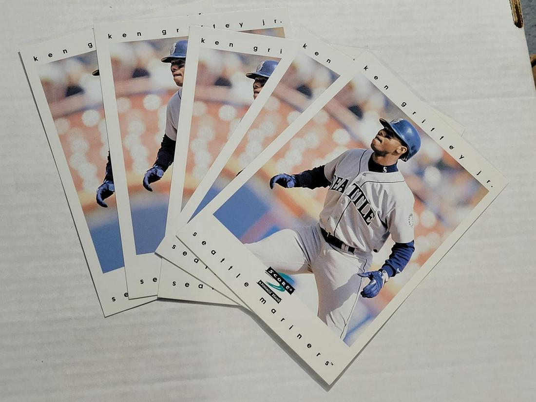 (5) 1997 Score Ken Griffey Jr Box Topper Jumbo: (5) 1997 Score Ken Griffey Jr Box Topper Jumbo