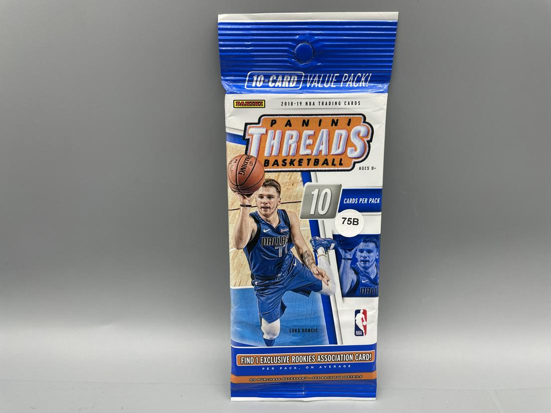 2018 Panini Threads Basketball 10 Card Value Pack - Possible Luka Doncic & Trae Young RC's (1 of 2)