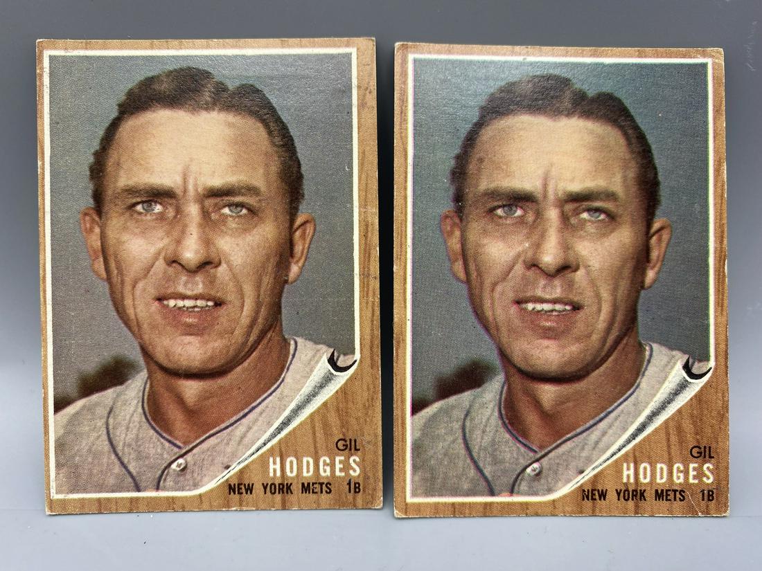 Lot of (2) 1962 Topps Gil Hodges #85 (1 of 2)