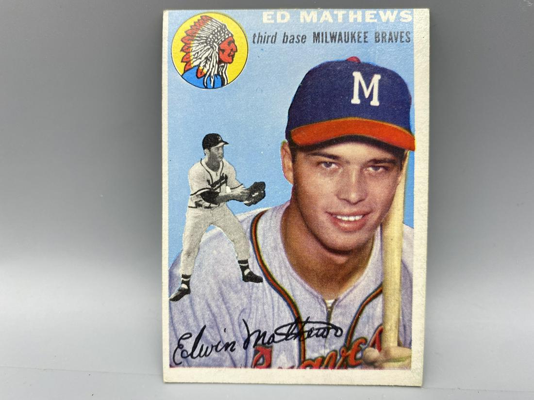 1954 Topps Eddie Mathews #30 (1 of 2)