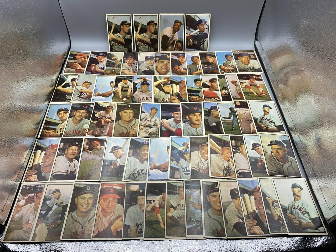 Lot of Assorted 1953 Bowman Color Baseball Cards W/ Some Stars - Mostly Low Grade Condition - Eddie (1 of 7)