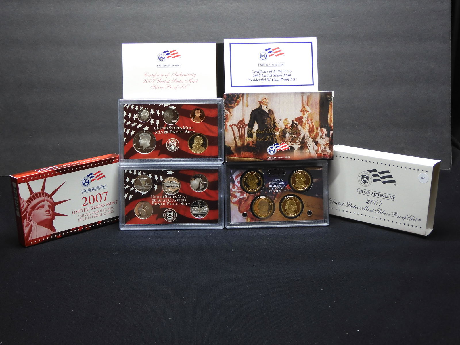 2007-S SILVER 14-Coin Proof Set With Original Gov't Packaging & COA. (1 of 9)
