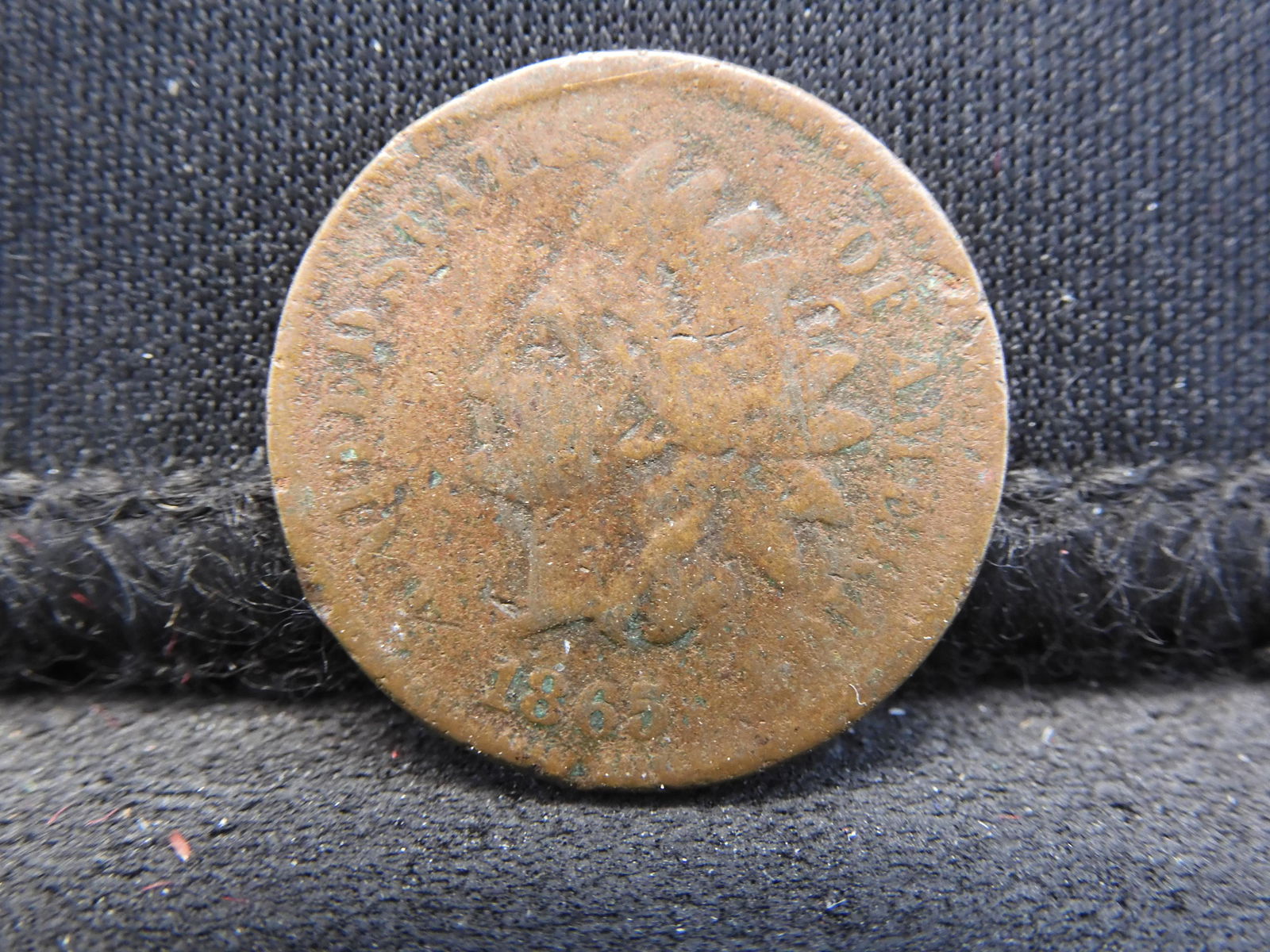 1865 Semi-Key Date United States Indian Head Cent. (1 of 2)