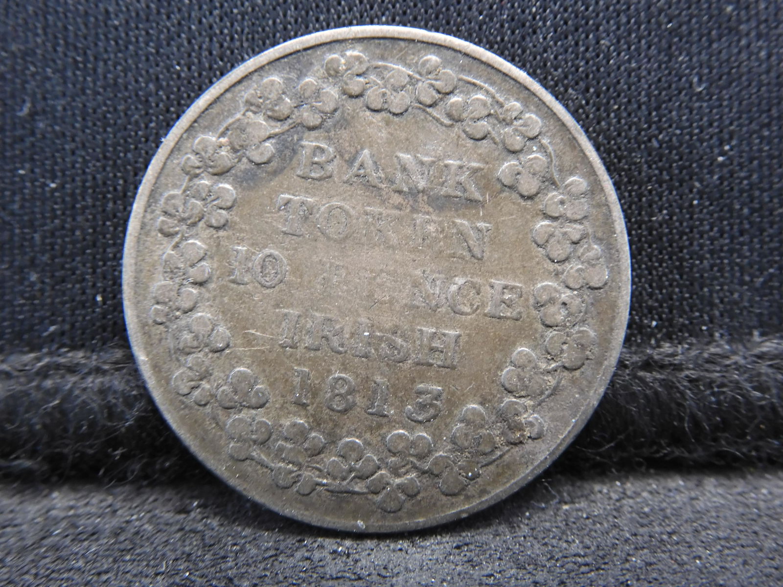 1813 Ireland 10 Pence Bank Token. (1 of 2)