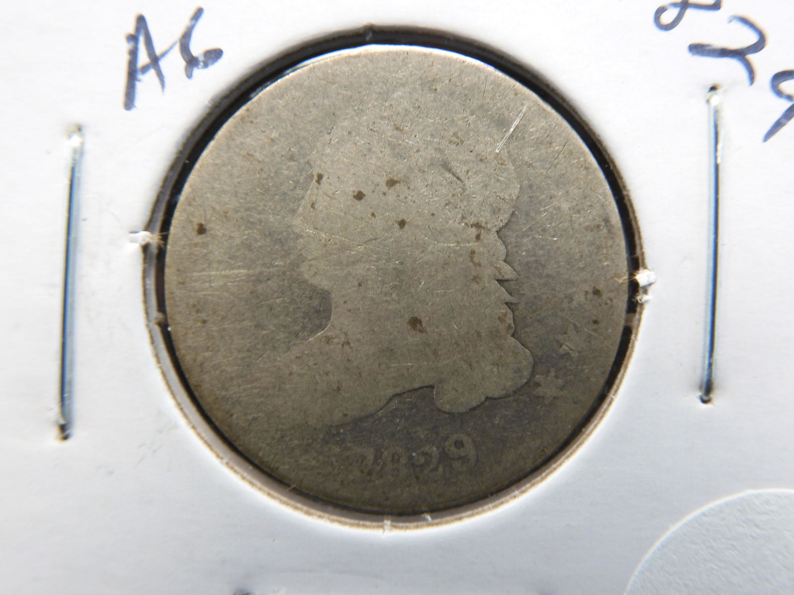 1829 Capped Bust Dime - Nice Starter! (1 of 3)