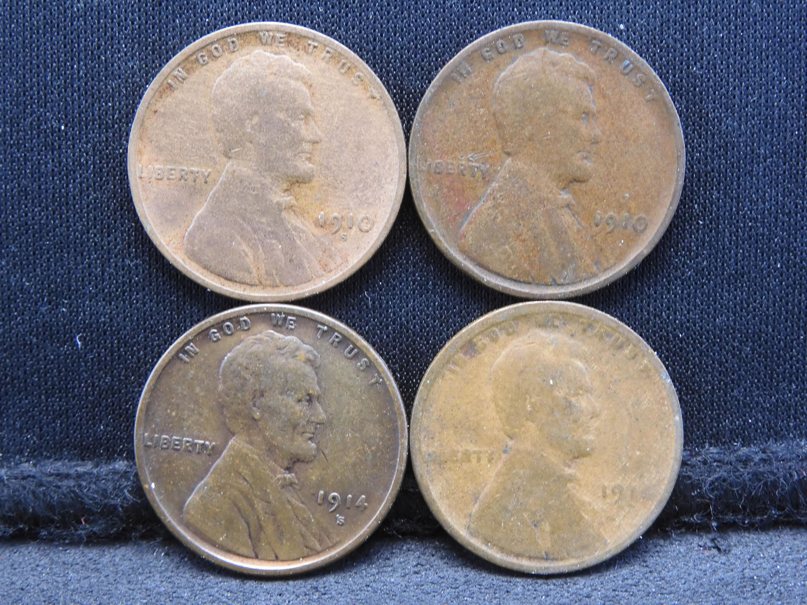 1910 P & S -  1914 P & S Lincoln Wheat Cents (1 of 2)
