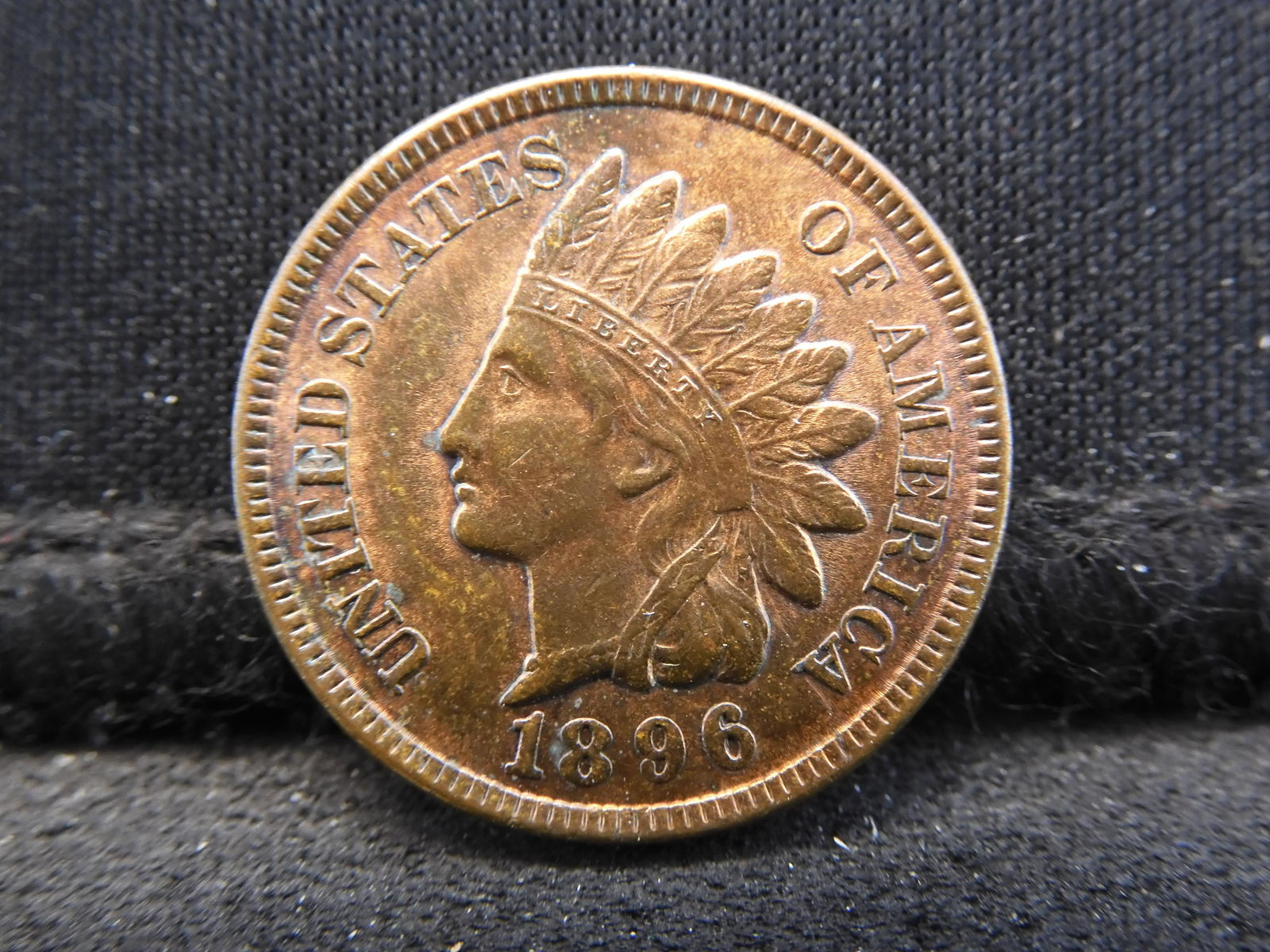 1896 Indian Cent.  Choice Red and Brown BU. (1 of 3)