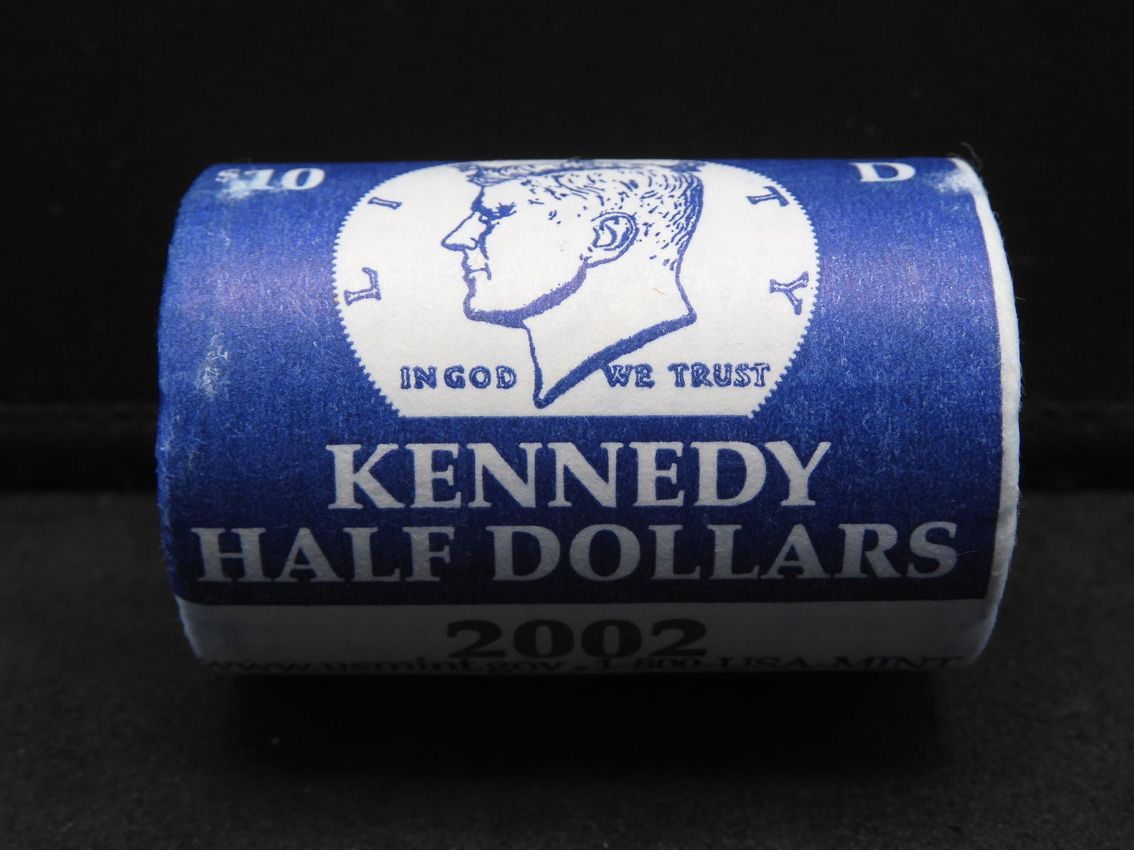 Roll Of (20) 2002-D Brilliant Uncirculated Kennedy Half Dollars In Original U.S. Mint Gov't Roll. (1 of 3)