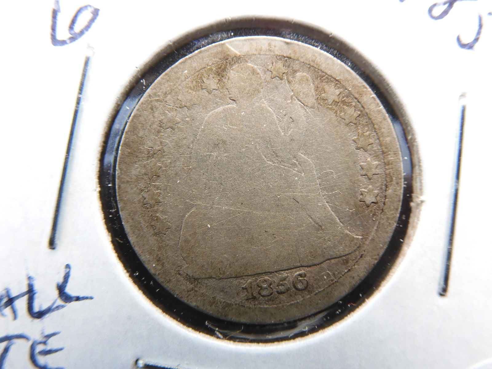 1856 (Small Date) Seated Dime - Pre-Civil War! - Nice Starter! (1 of 3)