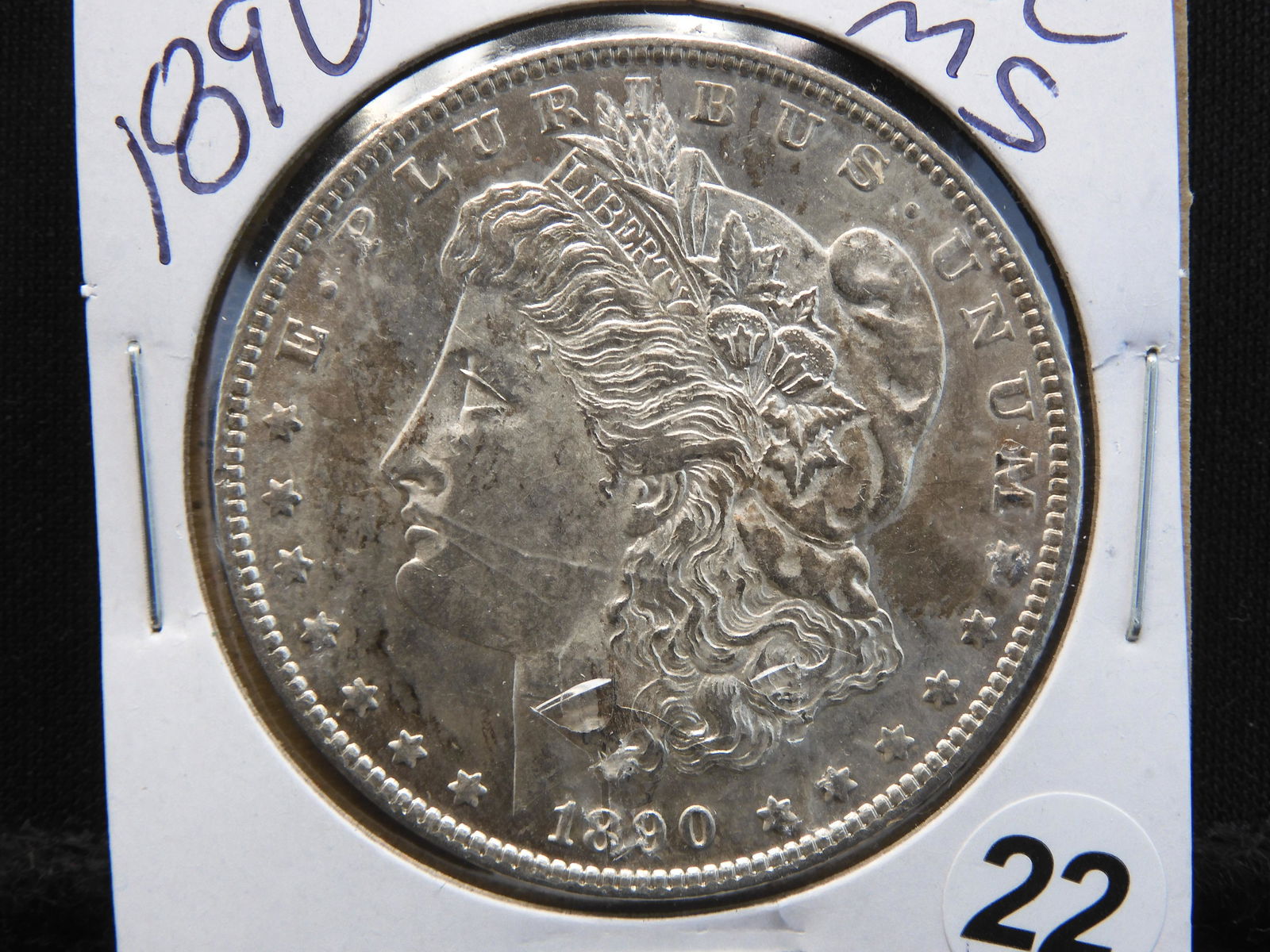 1890 Morgan Dollar - UNC /MS High Grade Coin - 90% Silver (1 of 3)