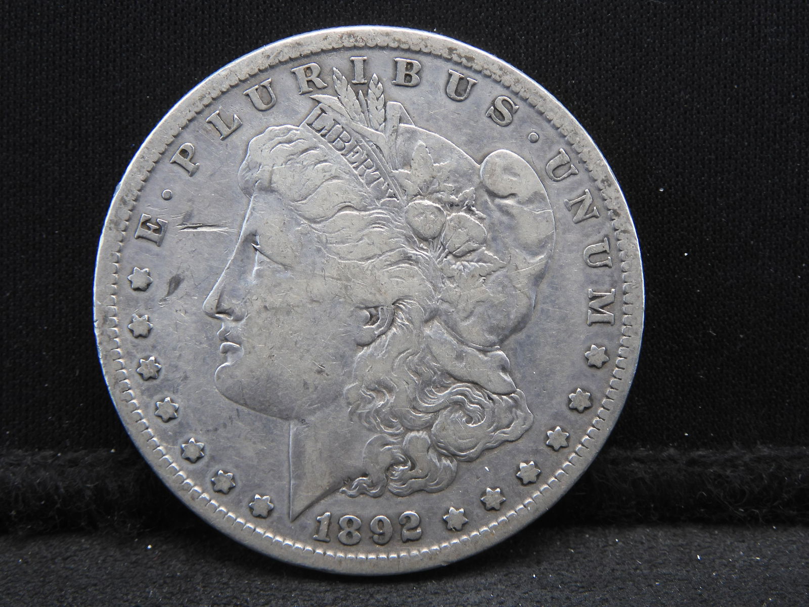 1892-S Morgan Dollar.  Very rare in high grades.  This is a nice Very Fine. (1 of 3)