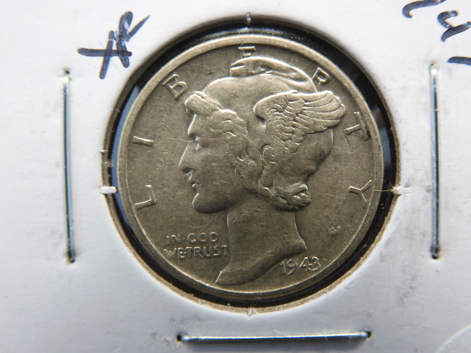 1943 Mercury Dime - Better Grade - With Diagonal Bands! (1 of 3)
