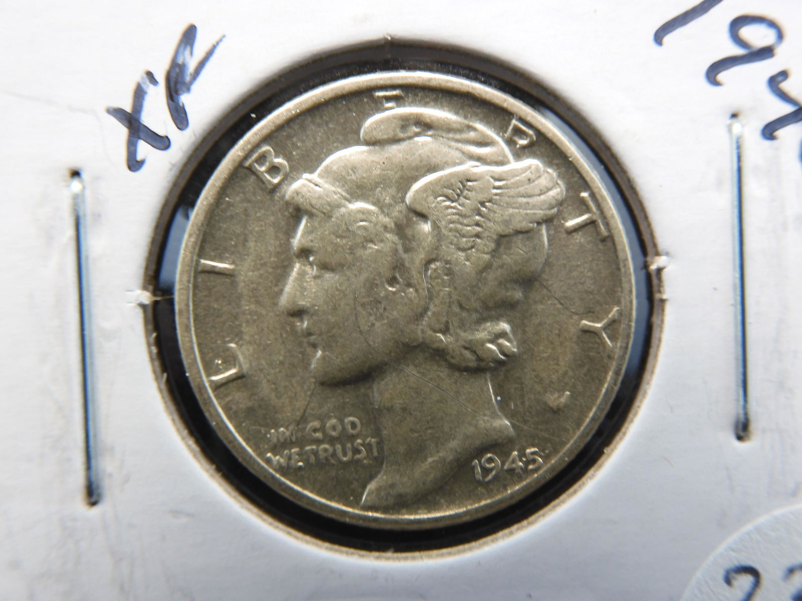 1945 Mercury Dime - Better Grade - With Diagonal Bands! (1 of 3)