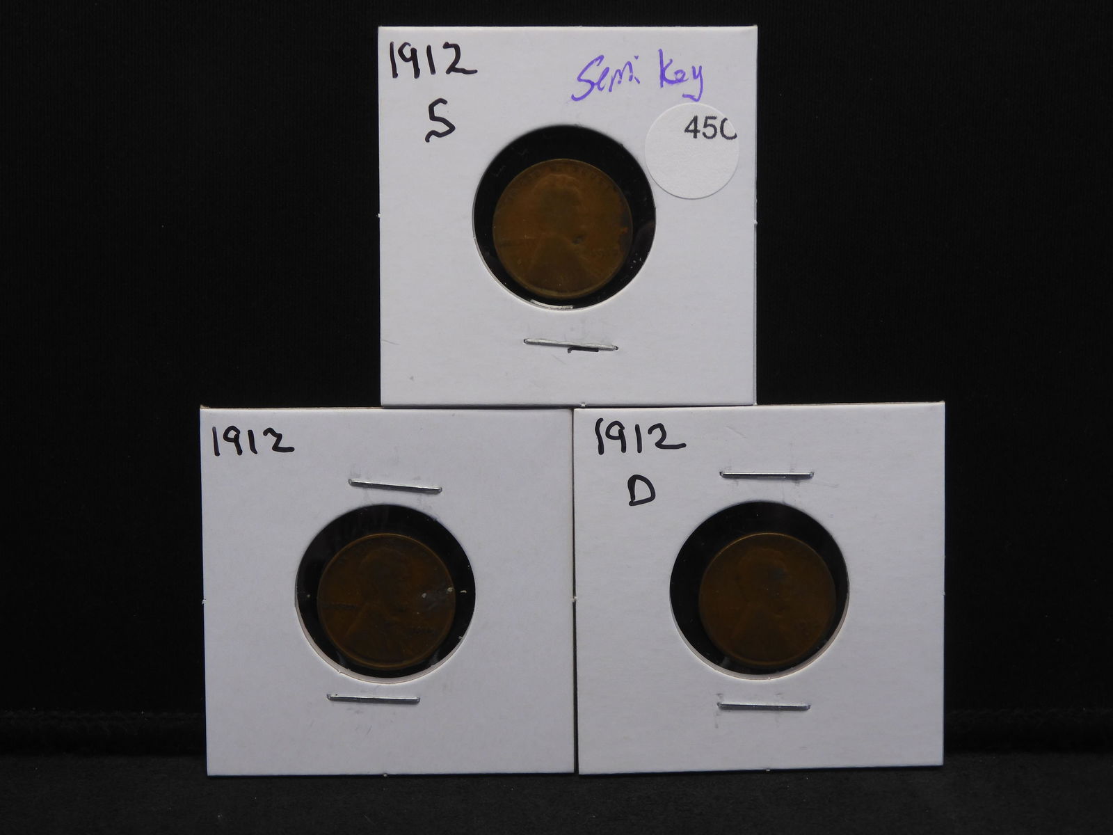 (2) 1912 & 1912-D Lincoln Wheat Cents (1 of 7)