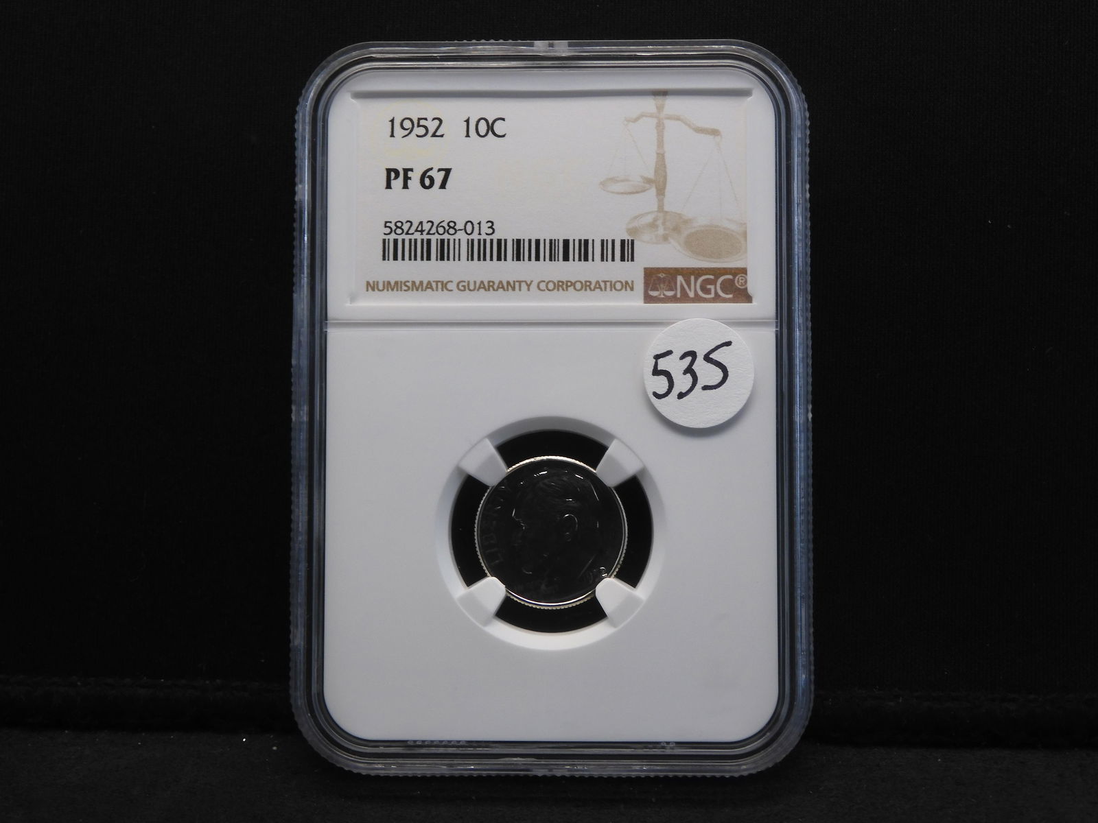 1952 Silver Proof Roosevelt Dime - NGC - PF 67 Rare (1 of 4)