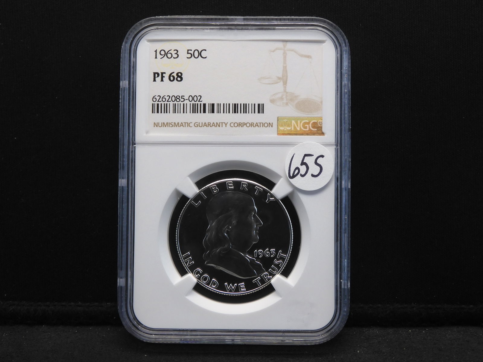 1963 Silver Proof Franklin Half Dollar - PF 68 - HIGH GRADE (1 of 4)