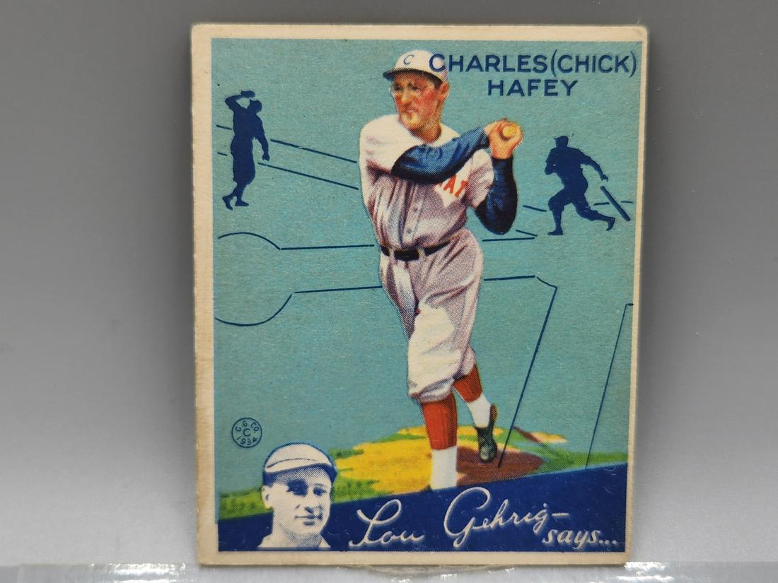 1934 Goudey Charles Hafey #34 HOF (1 of 2)