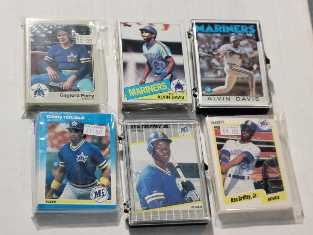 Lot of (6) Mariners Team Sets w/  Griffey RC (1 of 1)