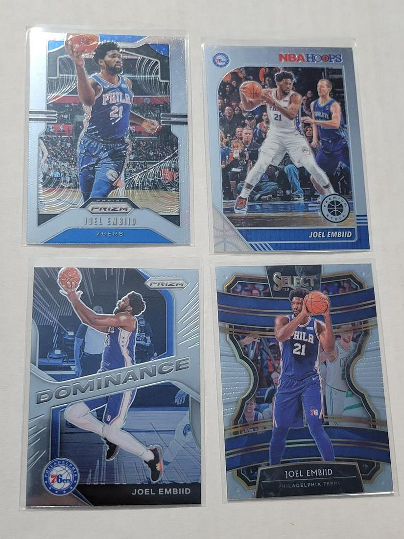 Lot of (10) Different Joel Embiid Cards w/ Inserts (1 of 2)