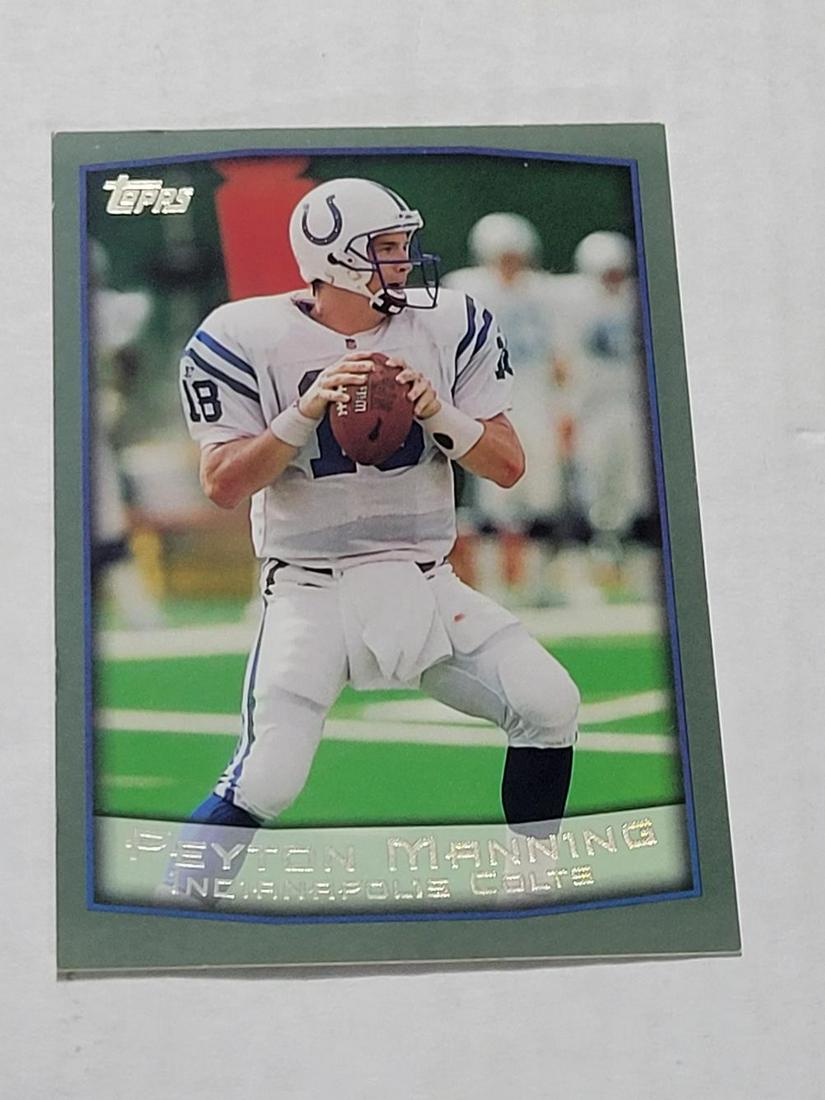 1999 Topps Football Box Topper #9 Peyton Manning: 1999 Topps Football Box Topper #9 Peyton Manning