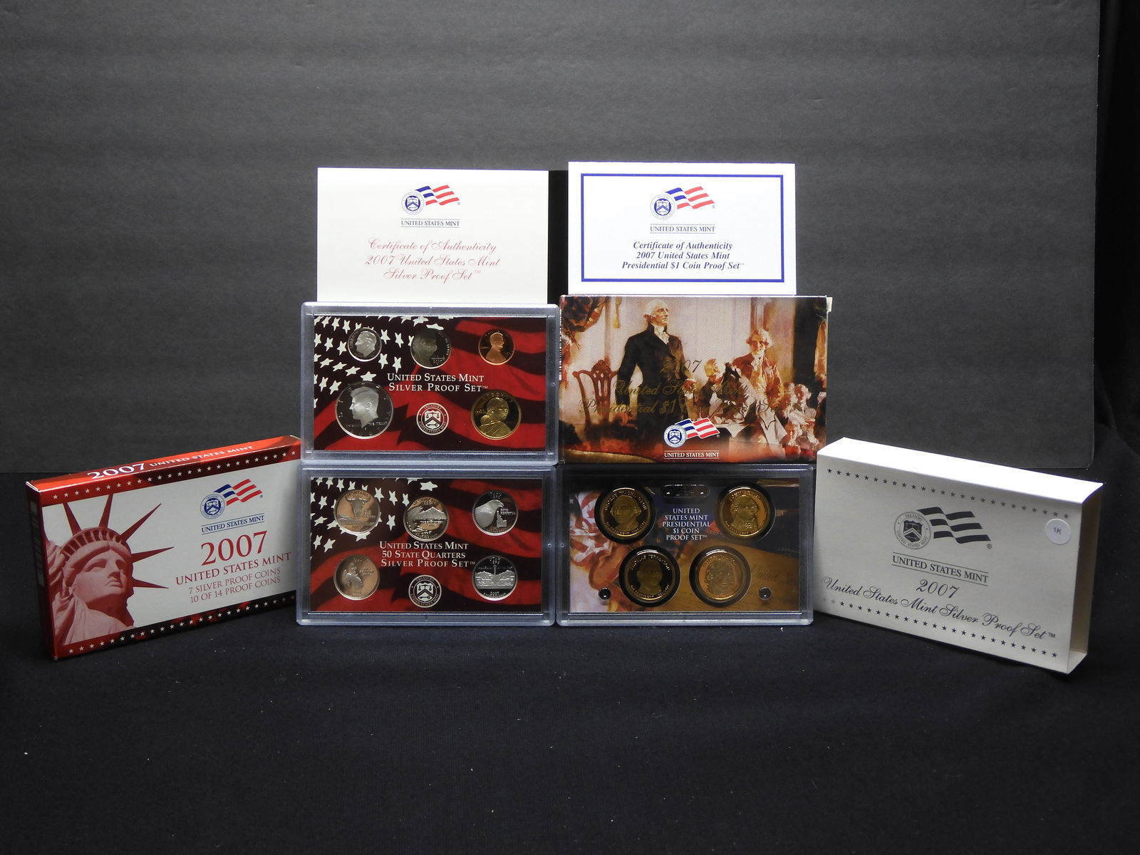2007-S SILVER 14-Coin Proof Set With Original Gov't Packaging & COA. (1 of 9)