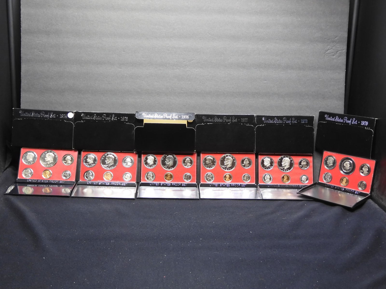 1974-S, 1975-S, 1976-S, 1977-S, 1978-S, 1979-S U.S. Mint 6-Coin Proof Sets With Original Gov't (1 of 13)