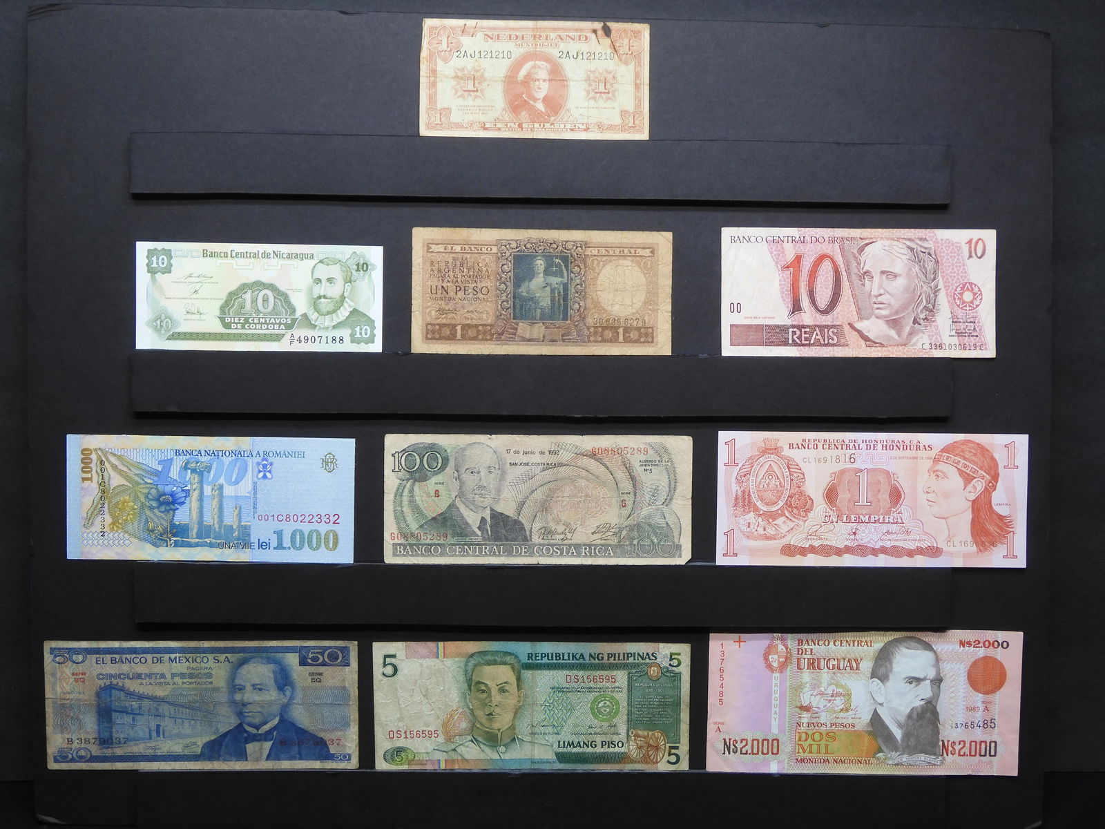Assortment Of Foreign Bank Notes From 10 Different Countries. (1 of 6)