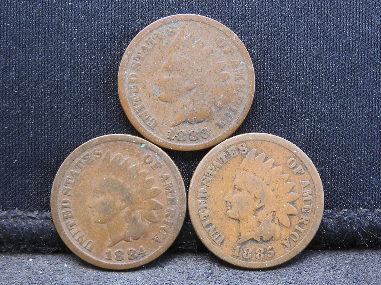 1883, 1884, 1885 Indian Head Pennies - Better Dates! (1 of 2)