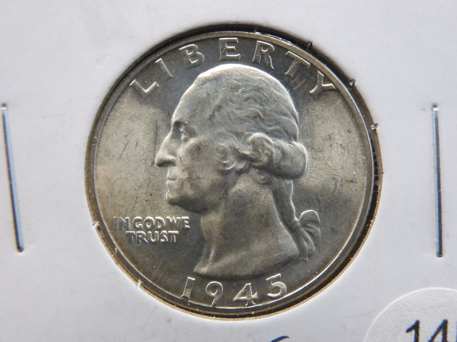 1945 Silver Washington Quarter - High Grade - Great Detail!! (1 of 3)