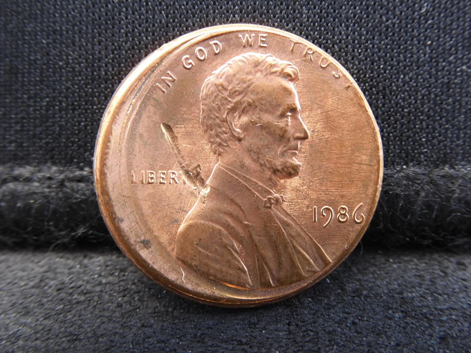 Error Alert: 1986 Lincoln 10% Off-Center with date. BU. (1 of 2)
