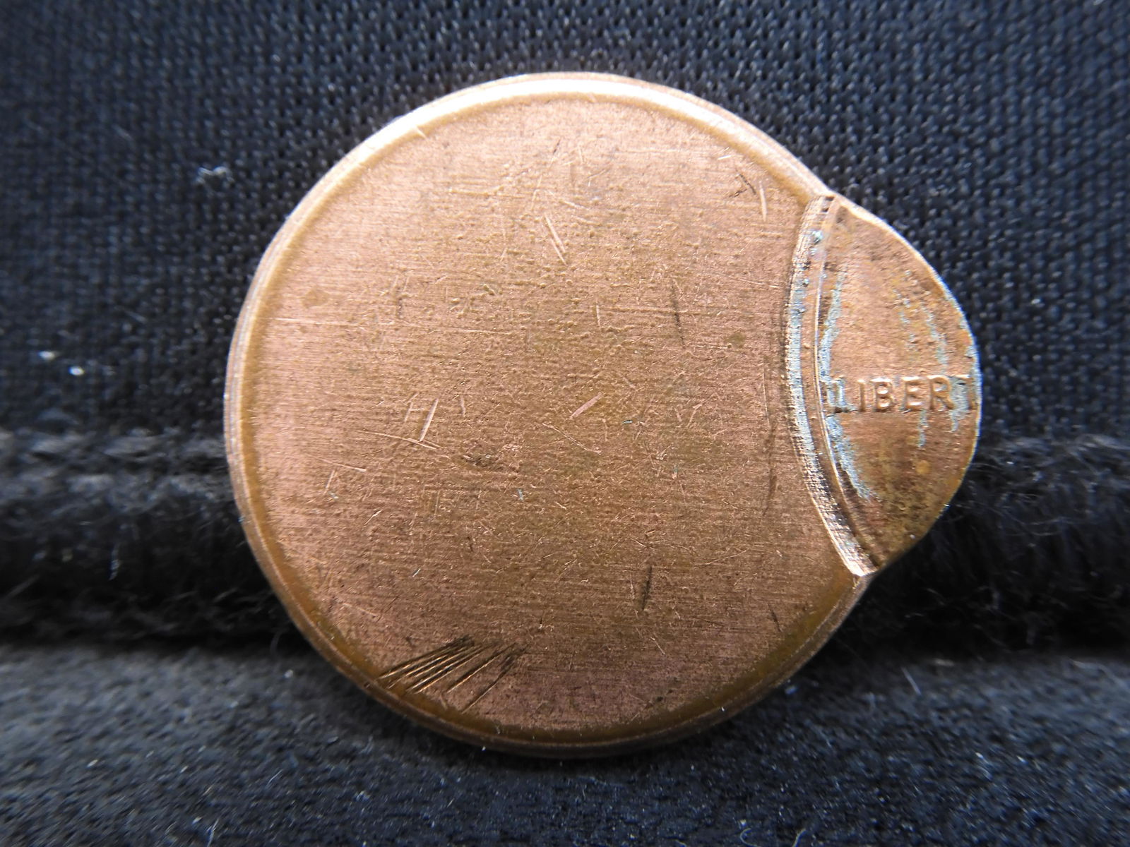 Lincoln Memorial Cent 80% Off-Center. BU. (1 of 2)