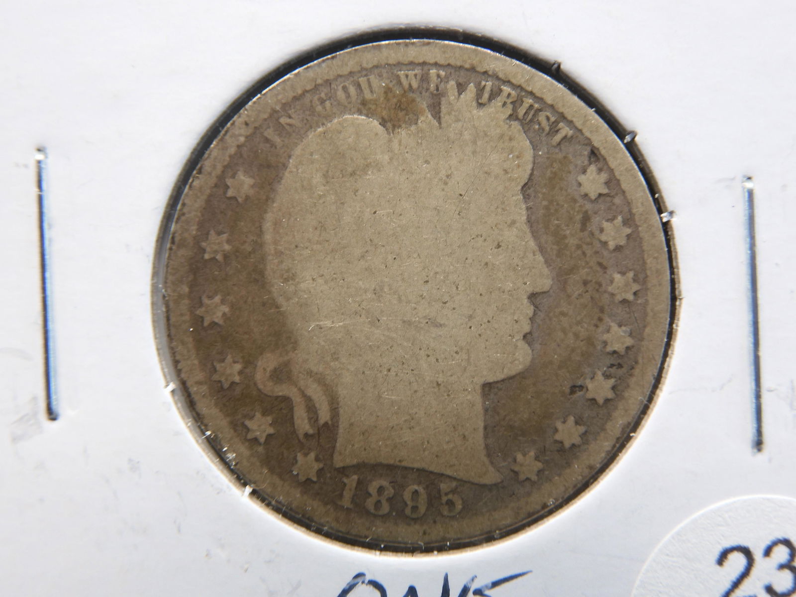 1895 Silver Barber Quarter (1 of 3)
