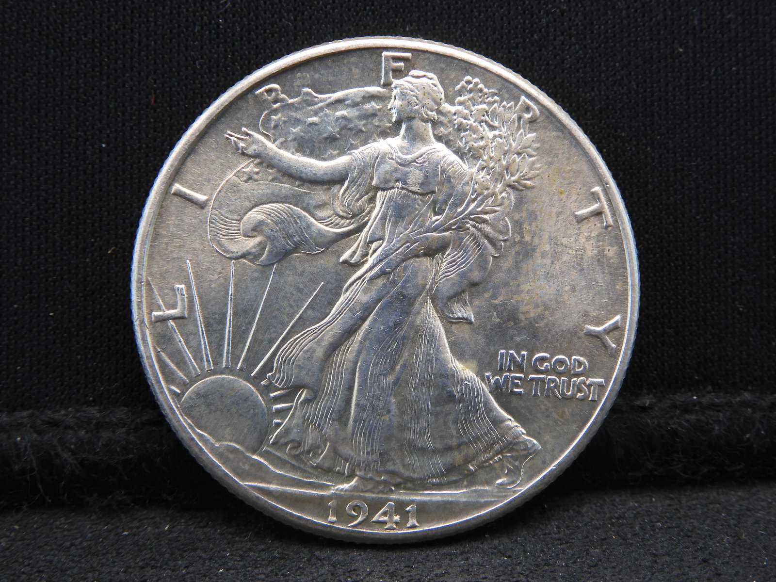 1941 Brilliant Uncirculated Walking Liberty Half Dollar. (1 of 2)