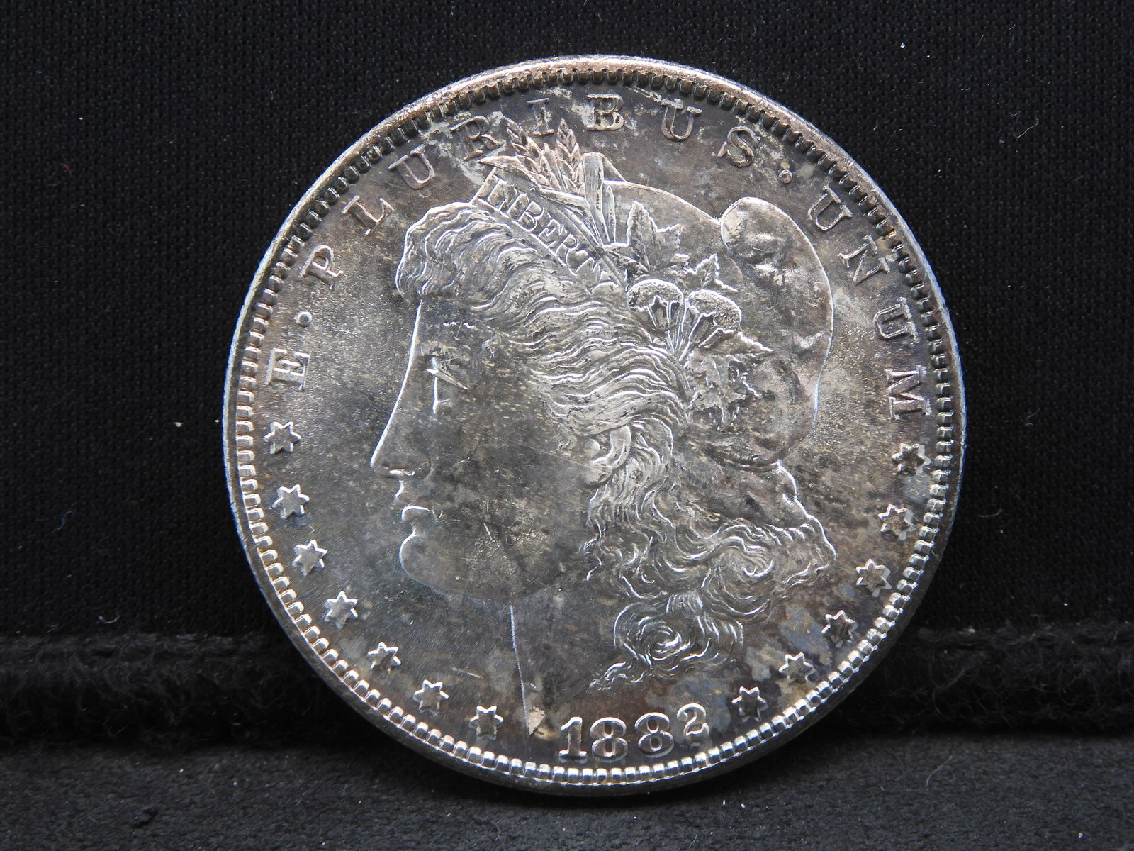1882-S Morgan Dollar.  GEM BU.  Nice tone and semi-proof like. (1 of 3)