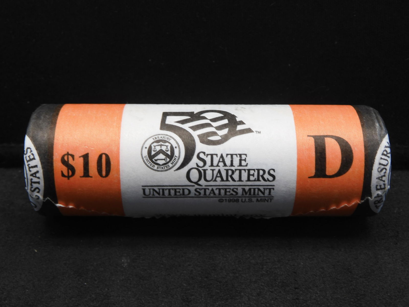 Roll Of 40 Brilliant Uncirculated 2004-D Wisconsin State Quarters In Original Unopened US Mint Roll. (1 of 3)
