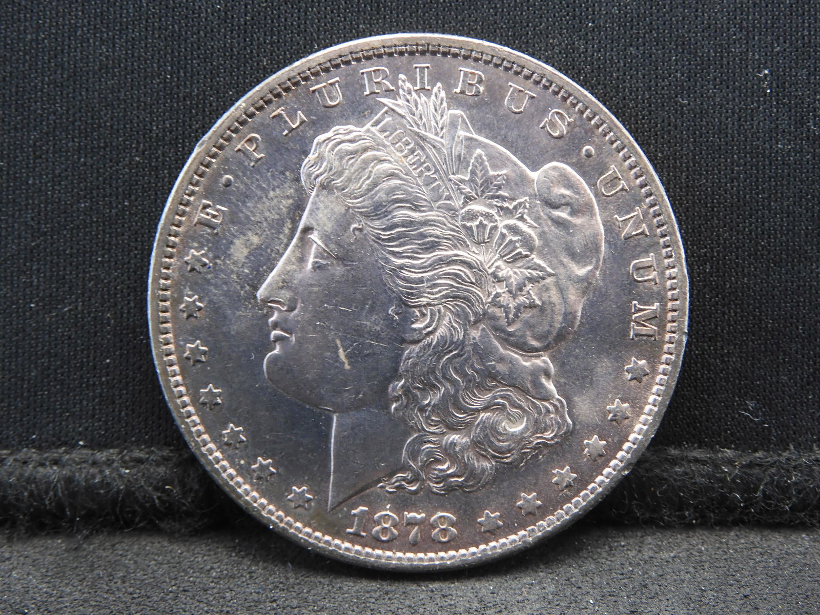 1878-S Morgan Dollar.  GEM Uncirculated.  Attractive Toning. (1 of 3)